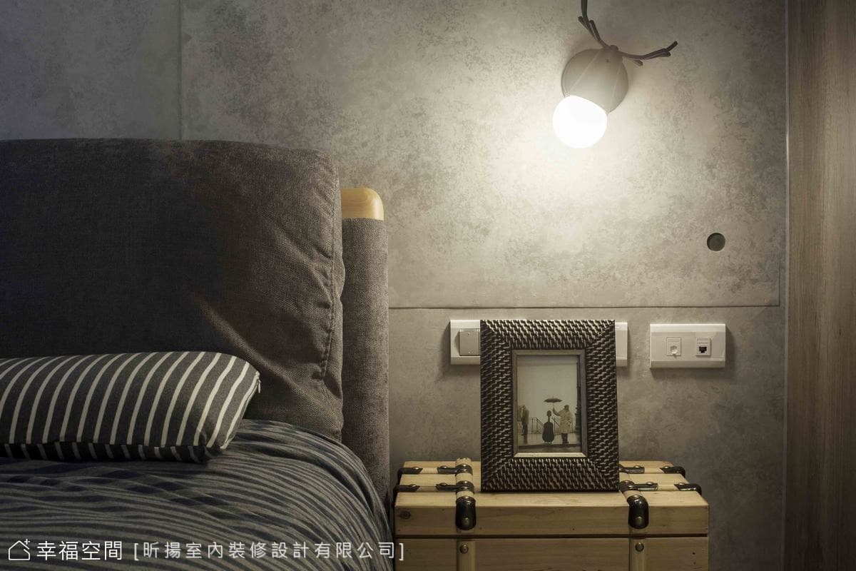 灰階藍調打造個性工業LOFT風況味宅│20坪