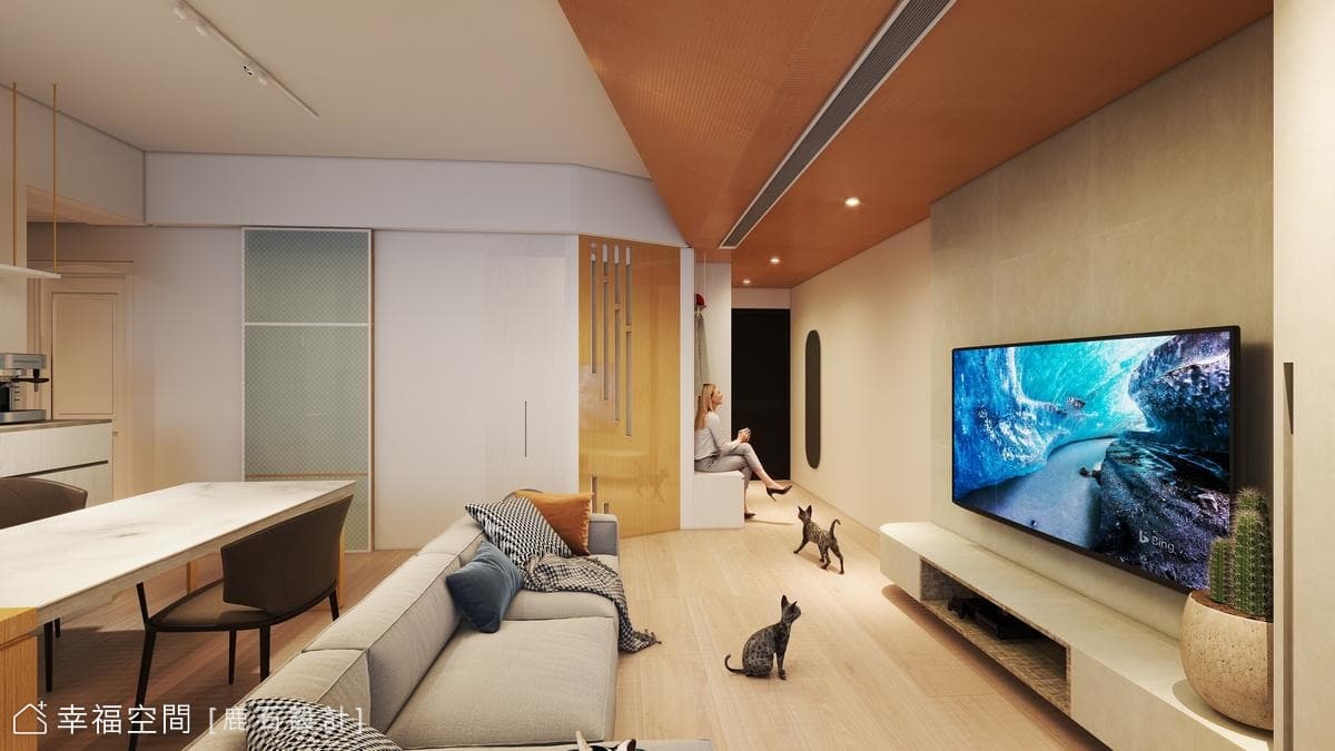 暖木描摹溫潤現代質感貓宅│現代風│20坪