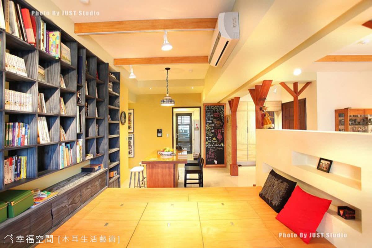 和室望向餐廳