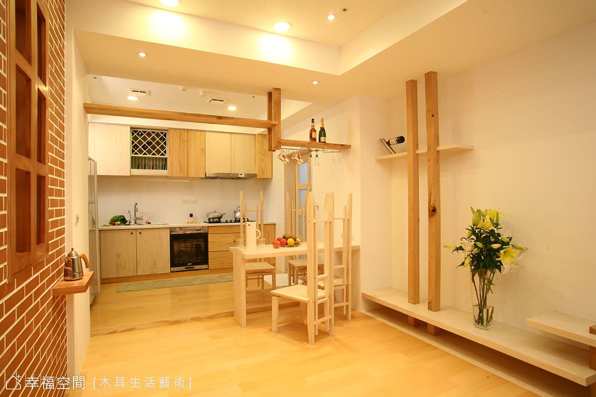 開放式廚房與餐廳