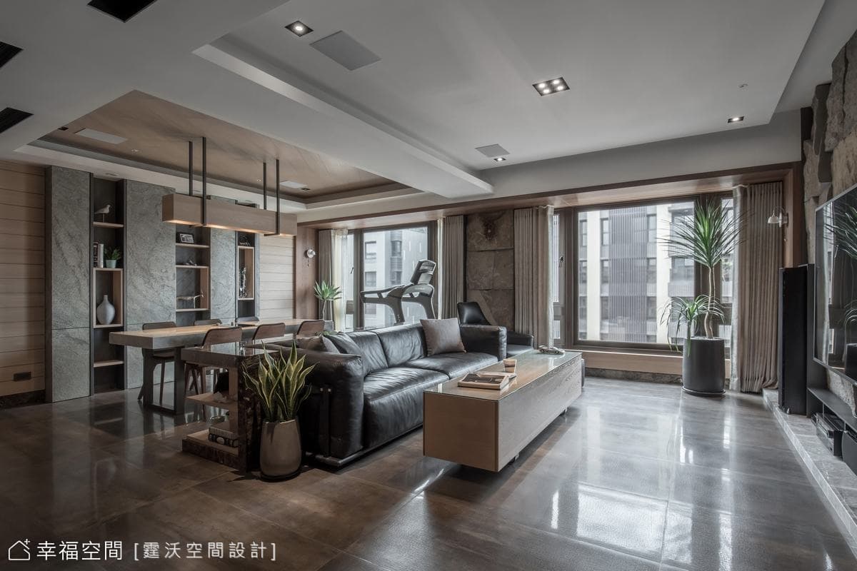 木質框景