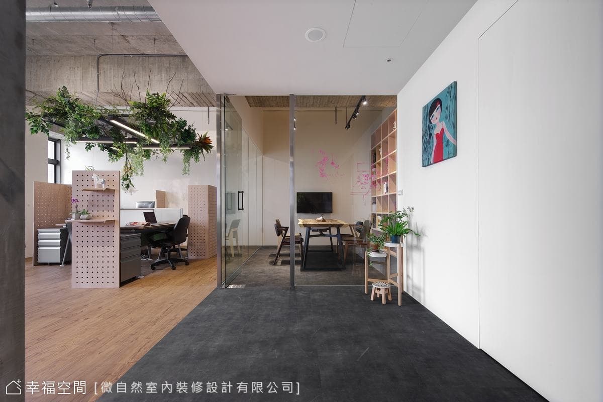 以植物為主角的森林系辦公室
