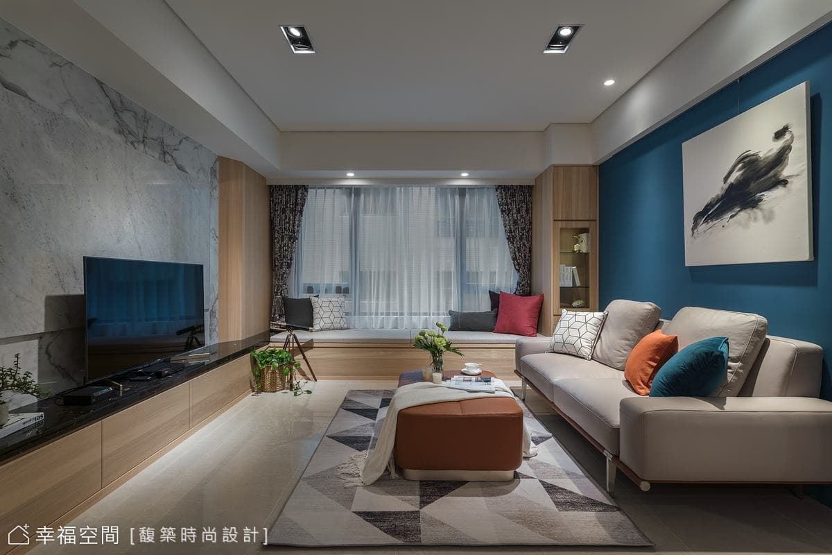 鮮明主牆色