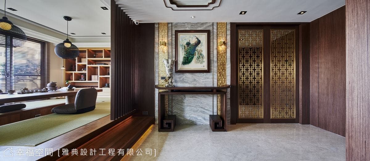 多材質和諧景致