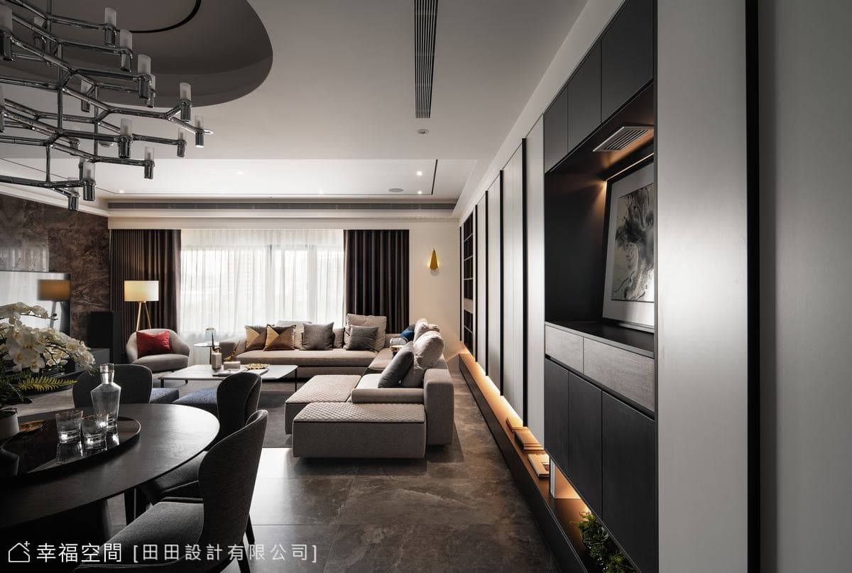 Residential  C 簡約線條藏收納、現代美學住宅