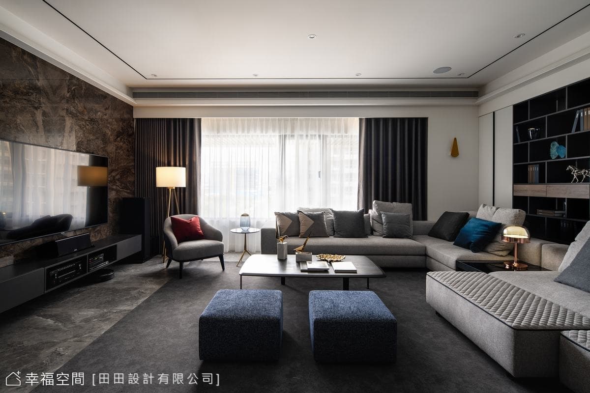 Residential  C 簡約線條藏收納、現代美學住宅